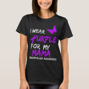 Camiseta Consciência Eu Visto Roxo Para Minha Mãe