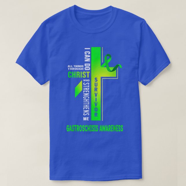Camiseta Consciência Gastroschisis de Cruzamento de cristos (Frente do Design)