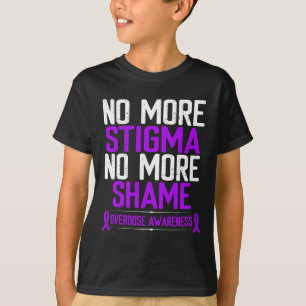 Camiseta Consciência Não Mais Estigma Vergonha Fita Roxa
