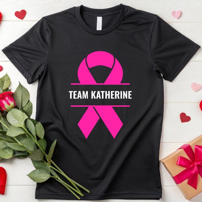 Camiseta Consciência personalizada do Cancer da mama do Can (Criador carregado)