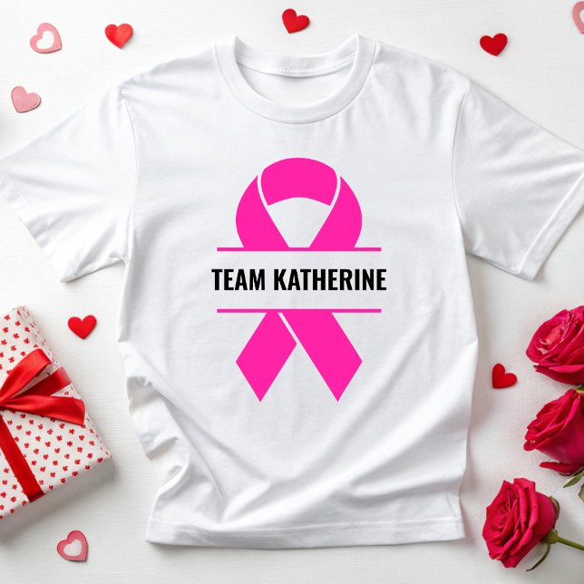Camiseta Consciência personalizada do Cancer da mama do Can (Criador carregado)