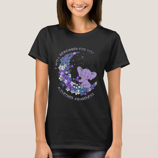 Camiseta Consciência que vou lembrar para você Elefante Lua (Frente)