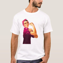 Camiseta Consciência Rosie do cancer o rebitador