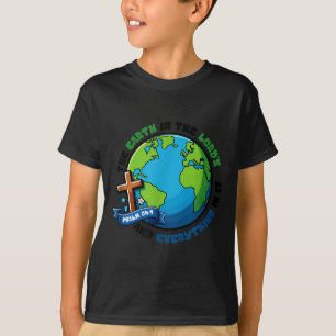 Camiseta Consciência sobre mudanças climáticas no dia da Te