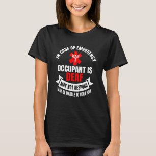 Camiseta Consciência Surda Prótese Auditiva Língua de Sinai