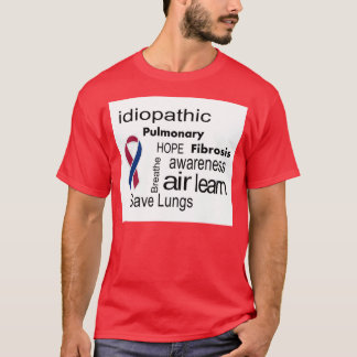 Camiseta Consciência T da fibrose pulmonaa
