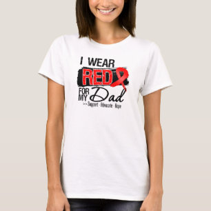 Camiseta Consciência vermelha da fita - pai