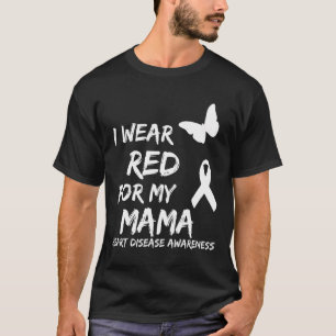 Camiseta Consciencialização da Doença Cardíaca Eu Uso Verme