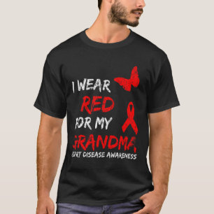 Camiseta Consciencialização da Doença Cardíaca Eu Uso Verme