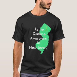 Camiseta Consciencialização da Doença de Lyme em Nova Jerse