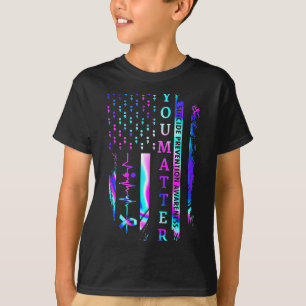 Camiseta Consciencialização da Prevenção do Suicídio Você B