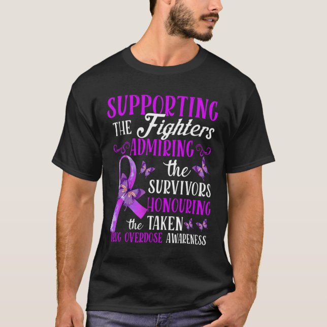 Camiseta Consciencialização da sobredosagem com medicamento (Frente)