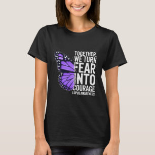 Camiseta Consciencialização do Lúpus Transformamos o Medo e
