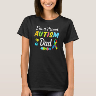 Camiseta Consciencialização do Pai do Autismo Eu Sou Um Pai