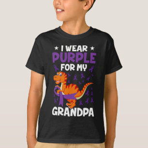 Camiseta Consciencialização Heimerheimer Eu Uso Roxo Pelo M