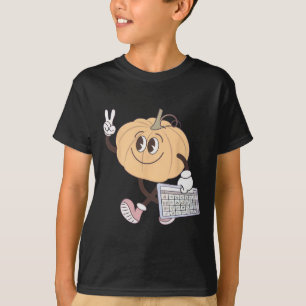 Camiseta Consciencialização Outono Abóbora Dispositivo Aac