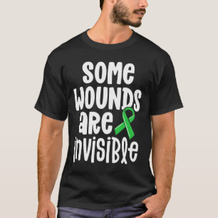 Camiseta Consciencialização para a Saúde Algumas Feridas Sã