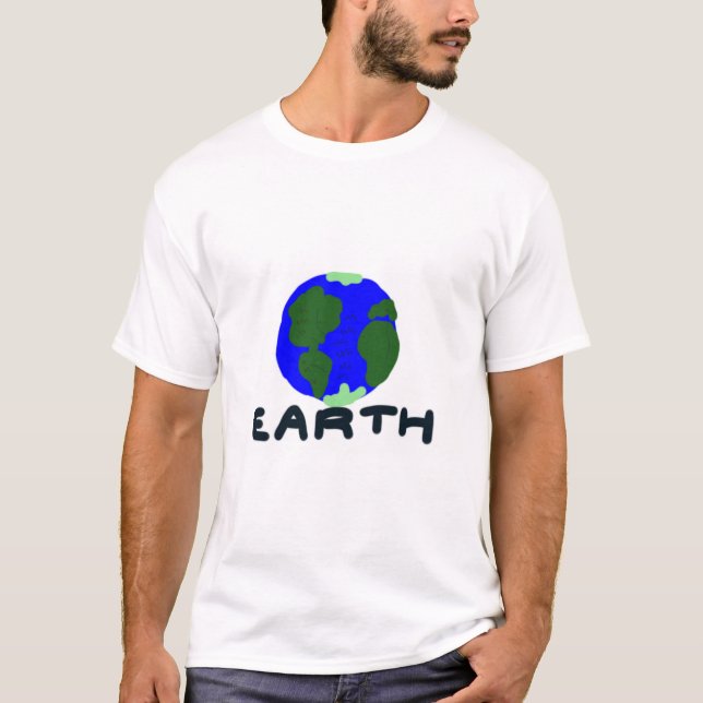 Camiseta Conscientização Ambiental Design #2 (Terra Digital (Frente)