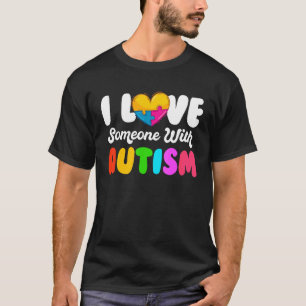 Camiseta Conscientização Autista Eu Amo Alguém Com Autismo