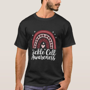 Camiseta Conscientização da Anemia Falciforme Arco-íris Sob
