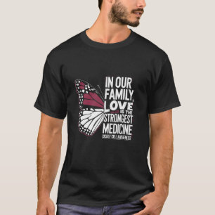 Camiseta Conscientização da Célula Falciforme Amor Medicina