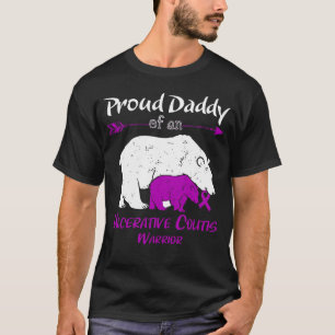 Camiseta Conscientização da Colite Ulcerativa do Urso Papai