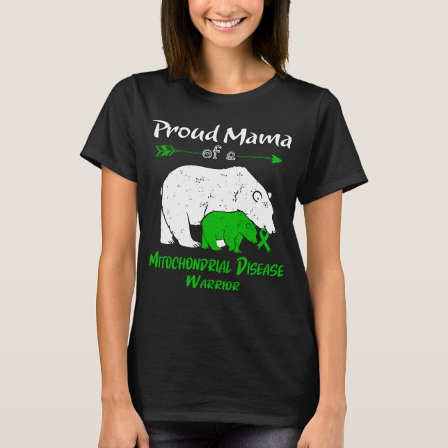 Camiseta Conscientização da Doença Mitocondrial da Mamãe Ur (Frente)