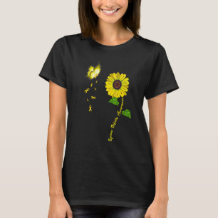 Camiseta Conscientização da Espinha Bífida Borboleta Amarel