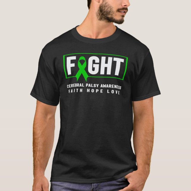 Camiseta Conscientização da Paralisia Cerebral     Combater (Frente)