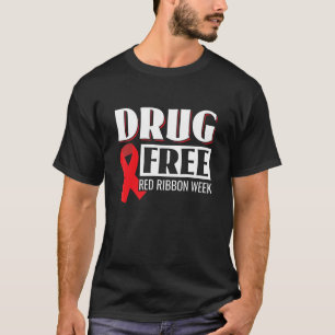Camiseta Conscientização da Semana da Fita Vermelha sem Dro