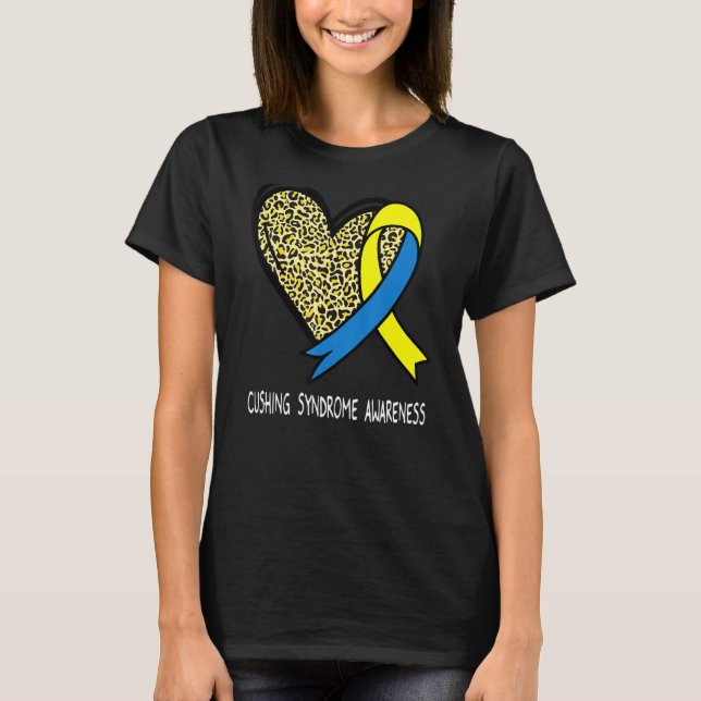 Camiseta Conscientização da Síndrome de Cushing Coração de  (Frente)