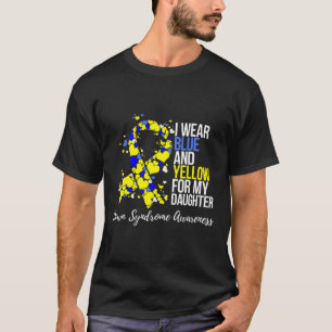 Camiseta Conscientização da Síndrome de Down com Fita Azul