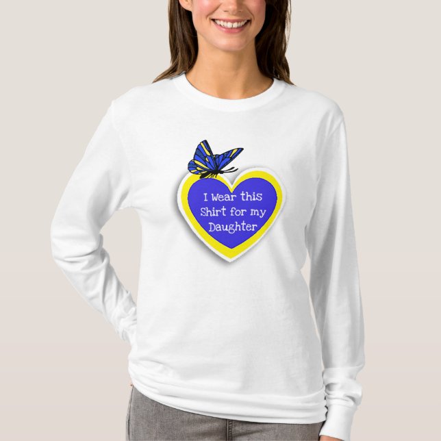 Camiseta CONSCIENTIZAÇÃO DA SÍNDROME DE DOWN Use isto para  (Frente)