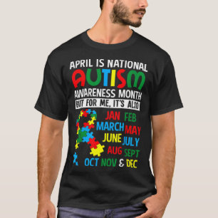 Camiseta Conscientização do Autismo Abril é o Mês Nacional