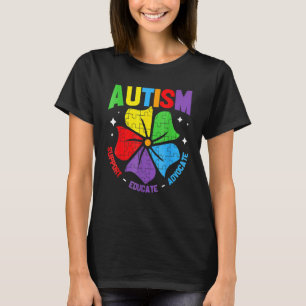 Camiseta Conscientização do Autismo Apoia Crianças com Auti