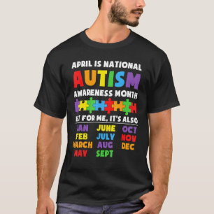 Camiseta Conscientização do Autismo Apoie Crianças Com Auti