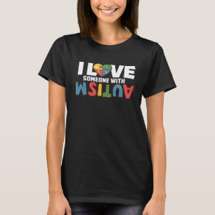 Camiseta Conscientização do Autismo ASD Mãe de Autista Eu A