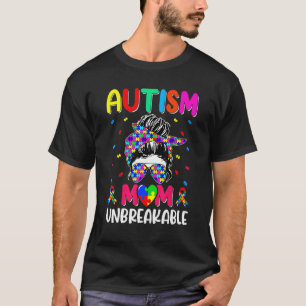 Camiseta Conscientização do Autismo Autista Vida de Mãe Mul