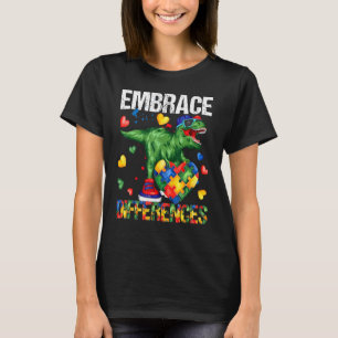 Camiseta Conscientização do Autismo com Peça de Puzzle de D