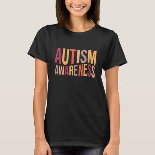 Camiseta Conscientização do Autismo Coração Suporte Mês Aut