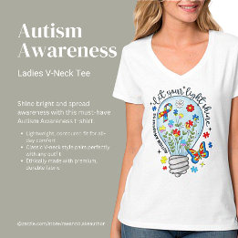 Camiseta Conscientização do Autismo - Deixe Sua Luz Brilhar