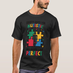 Camiseta Conscientização do Autismo - Deus Diz Crianças Aut