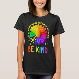 Camiseta Conscientização do Autismo do Girassol Seja Gentil