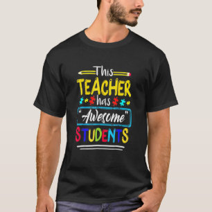 Camiseta Conscientização do Autismo ESTE PROFESSOR TEM ALUN