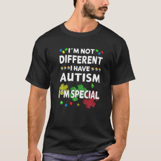 Camiseta Conscientização do Autismo Eu Não Sou Diferente Eu