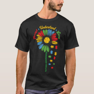 Camiseta Conscientização do Autismo Girassol Apoio Autista