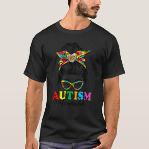 Camiseta Conscientização do Autismo Mamaw Lenço de Cabelo D