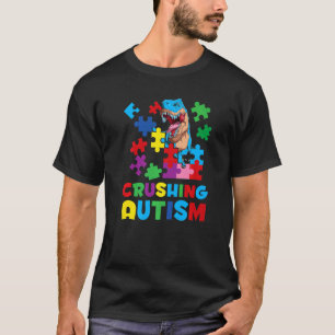 Camiseta Conscientização do Autismo Meninos Crushing Autism