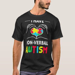 Camiseta Conscientização do Autismo Não Verbal Aceitação da