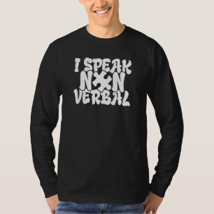 Camiseta Conscientização do Autismo Não Verbal Atraso na Fa